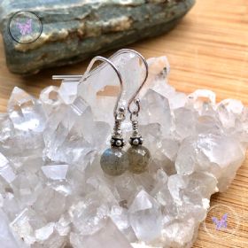 Labradorite Silver Earrings